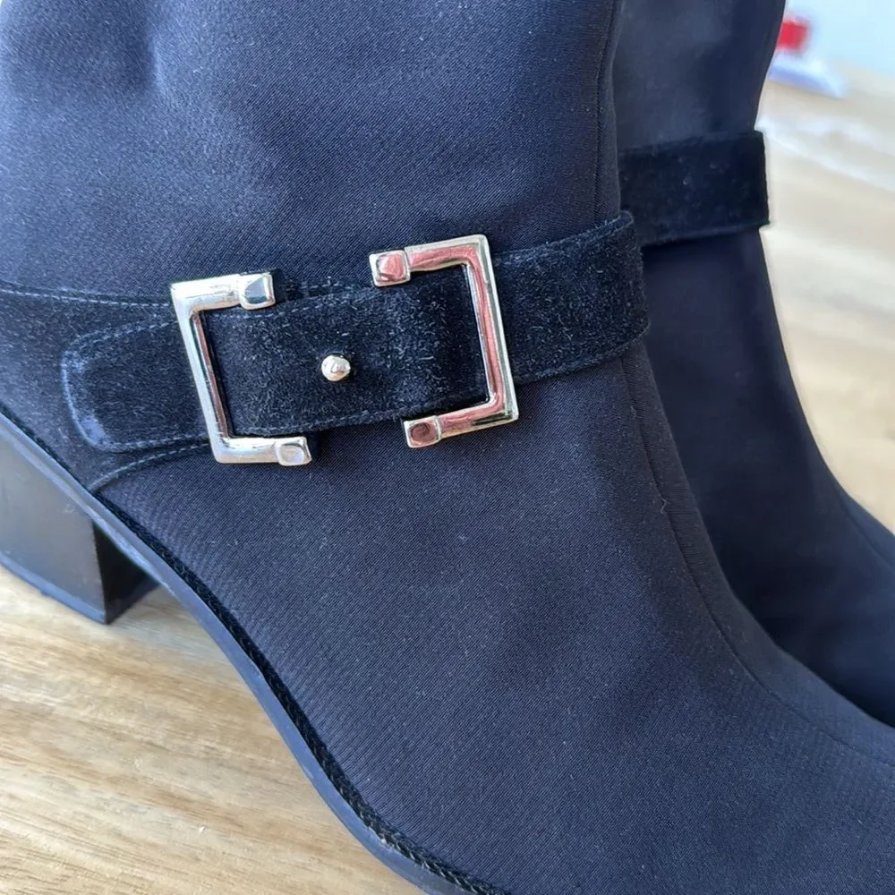 Stuart Weitzman Short Cowboy Moto Boots Sz 8.5 ECU